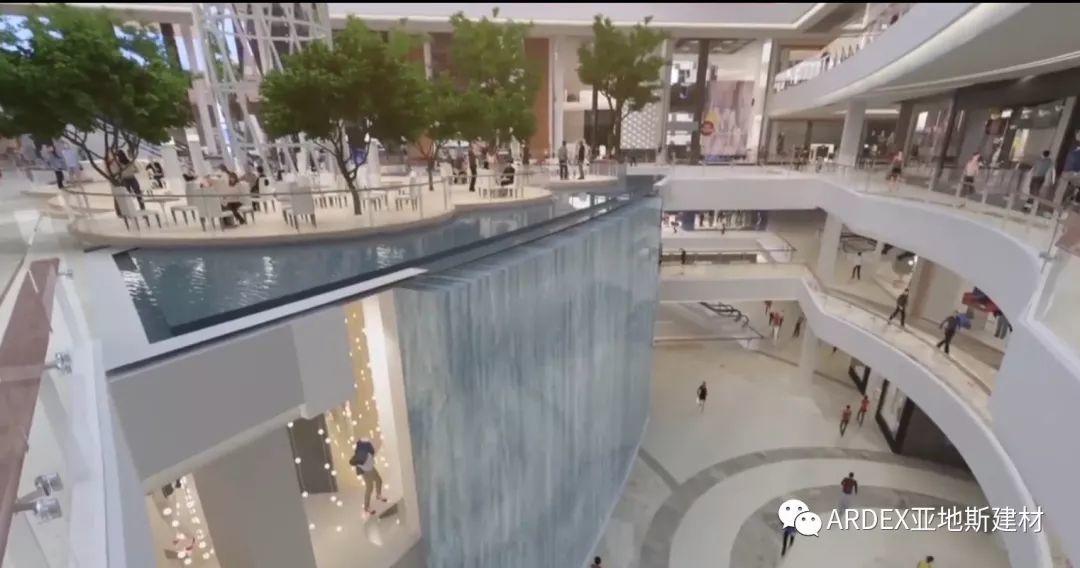 亞地斯防水“力筑”上海顏值新地標 - 10米水景幕墻 亞地斯防水“力筑”上海顏值新地標 - 10米水景幕墻